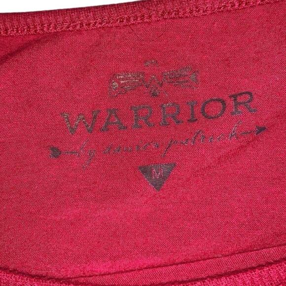 Danica Patrick Warrior Red Cold Shoulder Long Sleeve Sweatshirt Size M - Picture 3 of 3